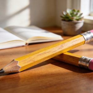Classic Natural Hexagonal Wood Pencil